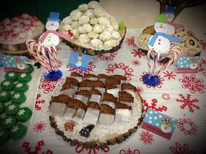 Mexican Wedding Cookies, Banana Bread, Chocolate Covered Oreos, Strawberry Thumbprint Cookies
